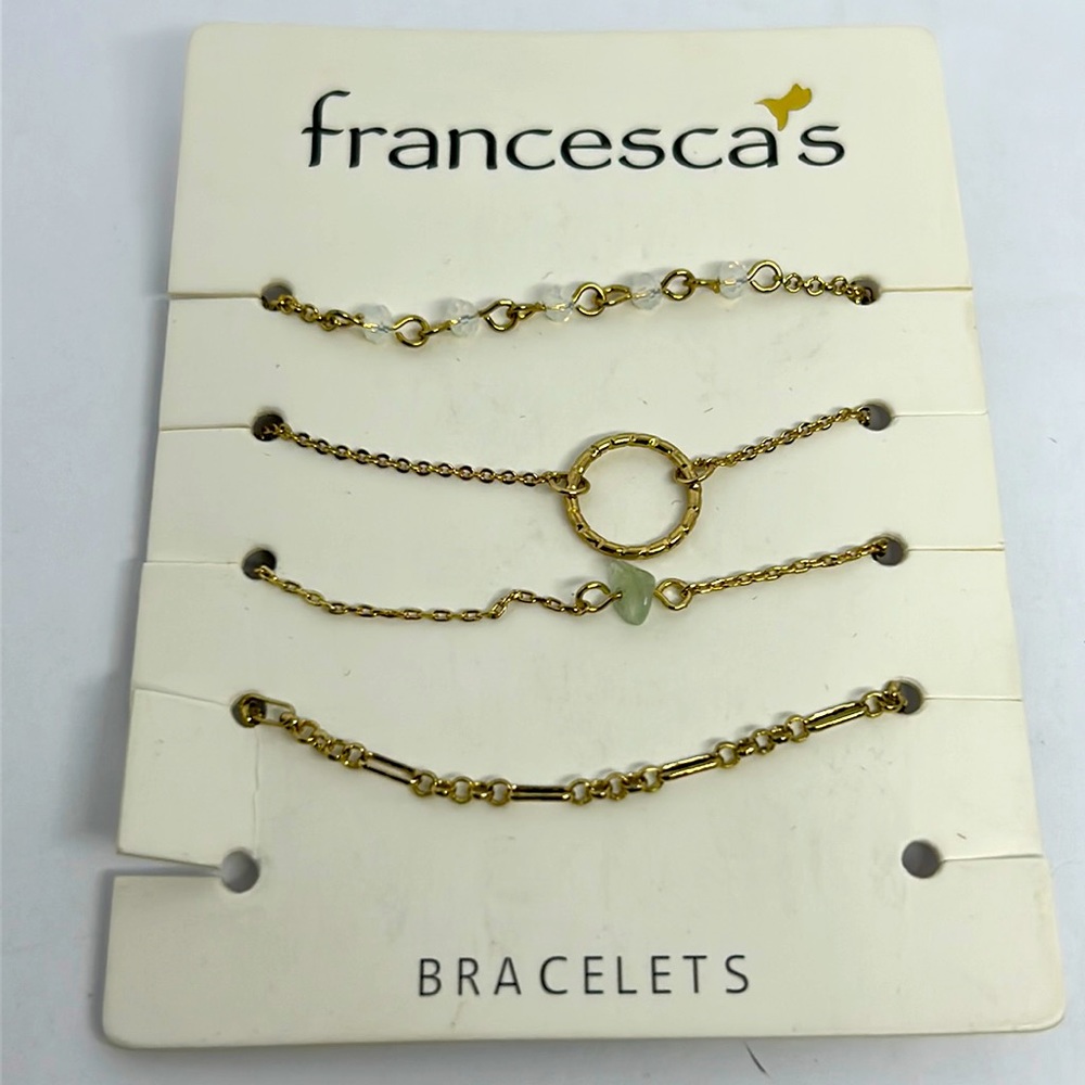 Francesca’s Set of 4 Bracelets NWT‎